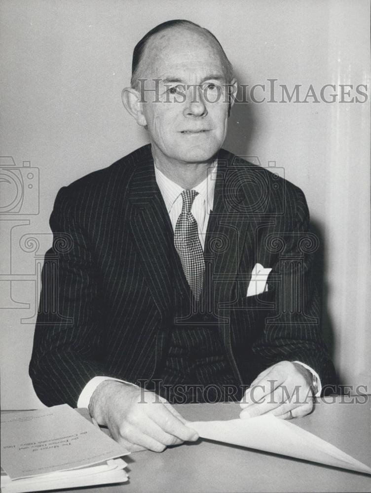 1970 Press Photo Ambassador Peter Wilkinson, Foreign Office, London - Historic Images