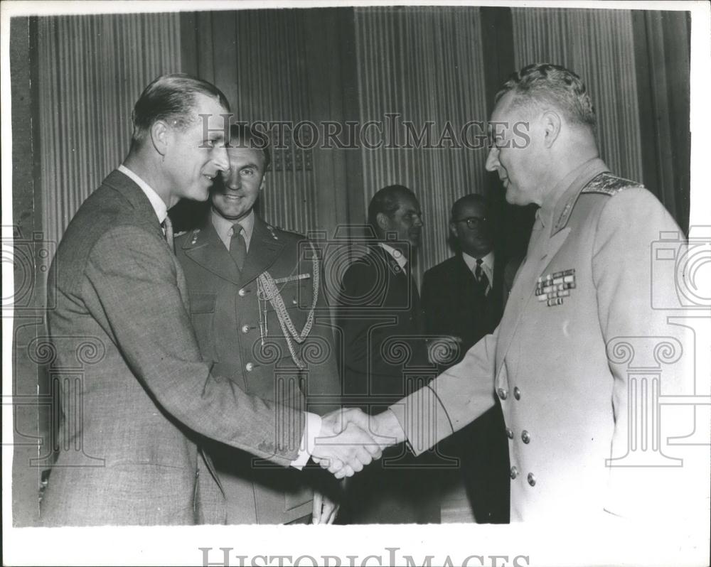 1960 Press Photo Duke of Edinburgh Attends Luncheon Given By Military Corps - Historic Images