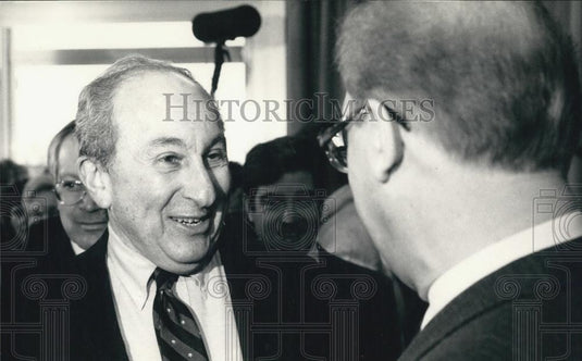 1987 Press Photo Chief U.S. negotiator Max Kampelmann & Yuri Vorontsov - Historic Images