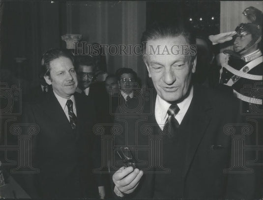 1976 Press Photo President Giovanni Leone Continues Formal Consultations - Historic Images