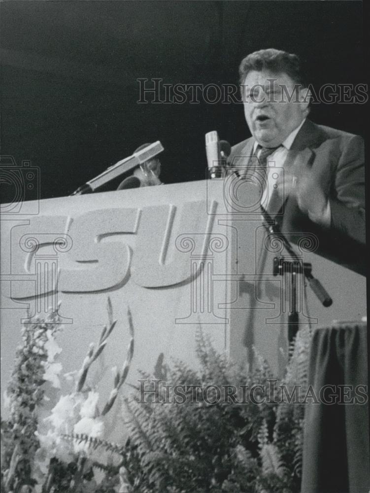 Press Photo Franz Josef Strauss, The Chancellor-Candidate Of The CDU/CSU - Historic Images