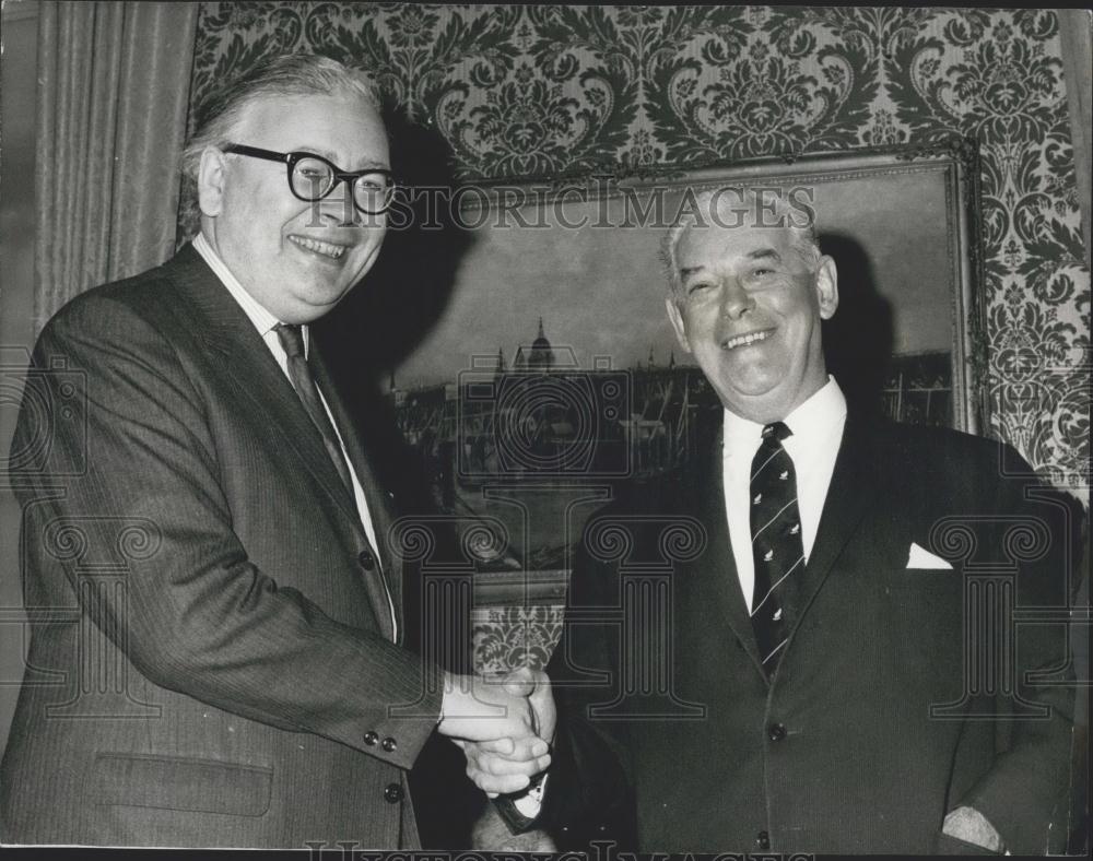 1971 Press Photo New Zealand PM Sir Keith Holyoake & Geffrey Rippon - Historic Images