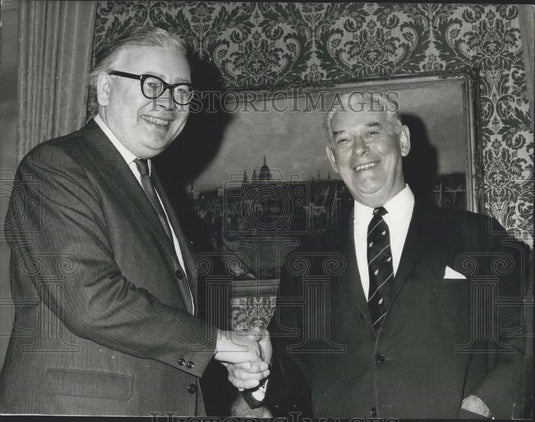 1971 Press Photo New Zealand PM Sir Keith Holyoake & Geffrey Rippon - Historic Images