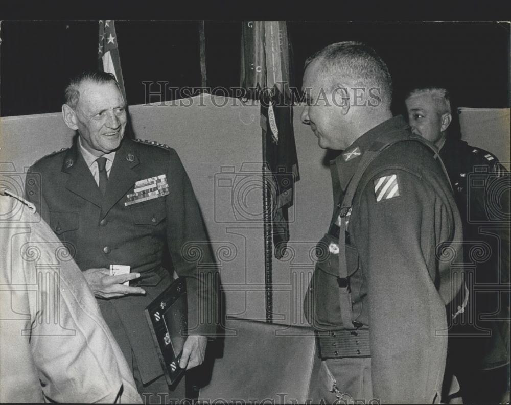 Press Photo Royal visit at War games in Denmark - Historic Images