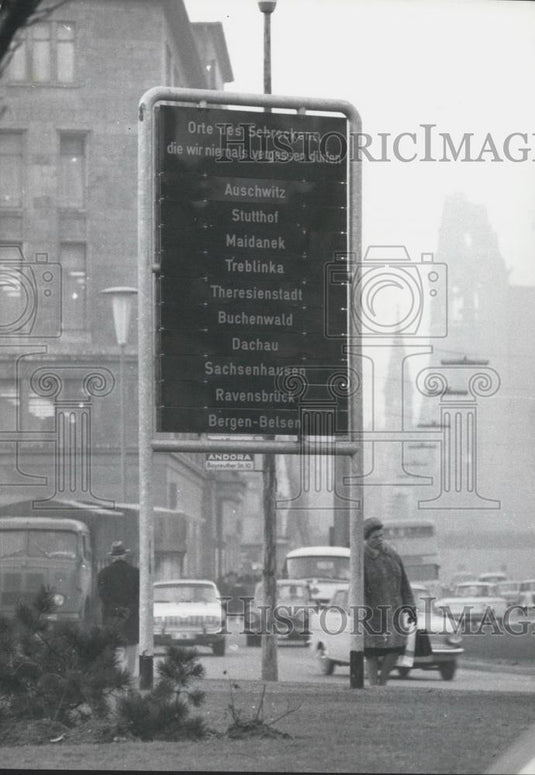 Press Photo Wittenberg place memorial to remind of war horrors in Germany - Historic Images