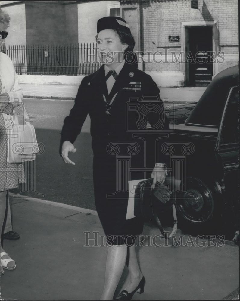 Press Photo Princess Margaret President Girl Guides Association Headquarters - Historic Images