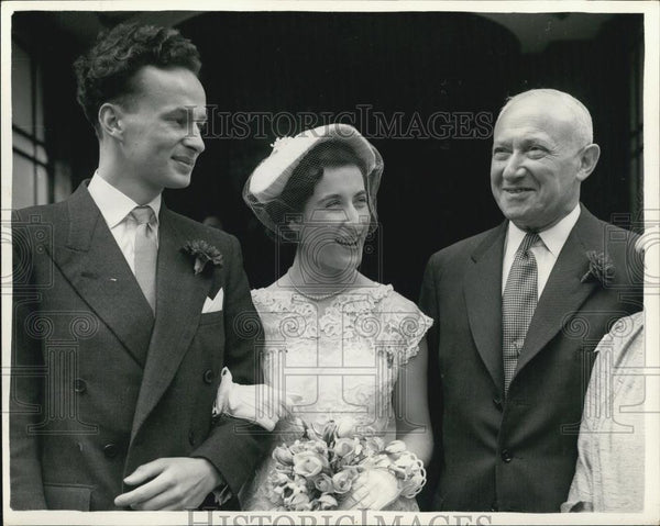 Shinwell's Granddaughter Weds 1953 Vintage Press Photo Print - Historic ...