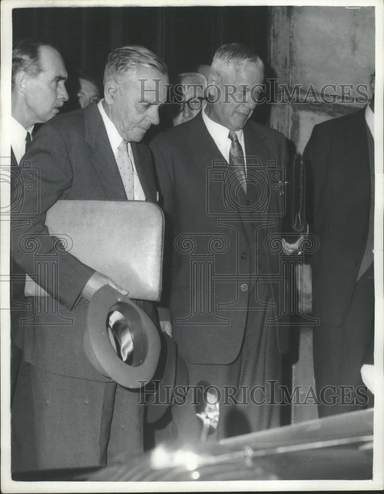 1961 Press Photo Dr. Verwoerd, The South African Premier, Leaves Lancaster House - Historic Images