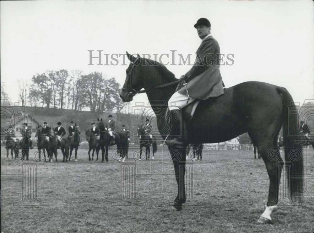 1959 Press Photo Princes Rasso &amp; Ludwig Take Part in Traditional Hubertus Hunt - Historic Images