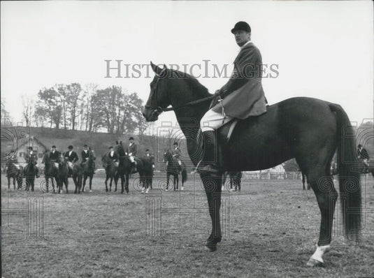 1959 Press Photo Princes Rasso & Ludwig Take Part in Traditional Hubertus Hunt - Historic Images
