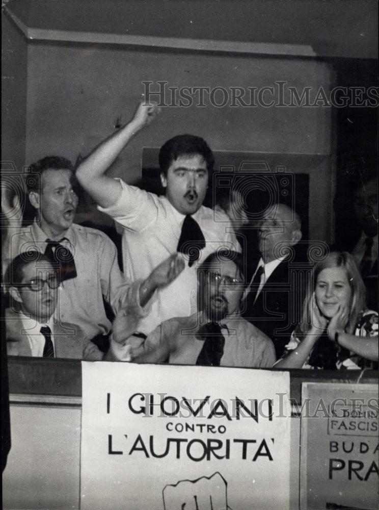 1968 Press Photo Danial Cohn Bendit who was guide of revolution in France - Historic Images