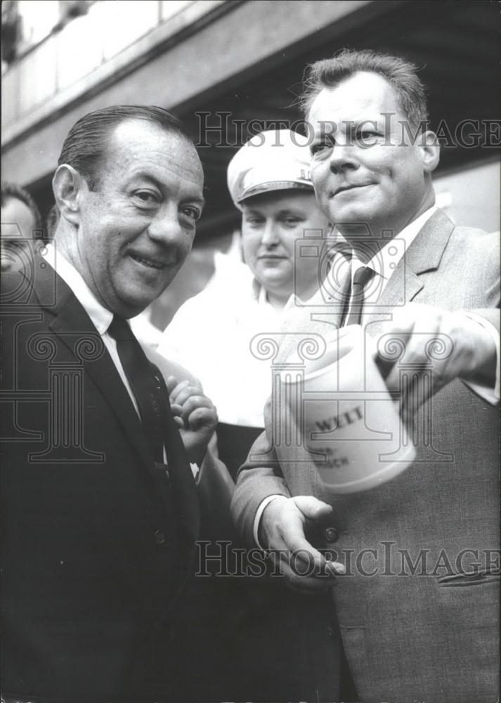 1962 Press Photo Robert F. Wagner,NY Mayor & Mayor Willy Brandt of Berlin - Historic Images