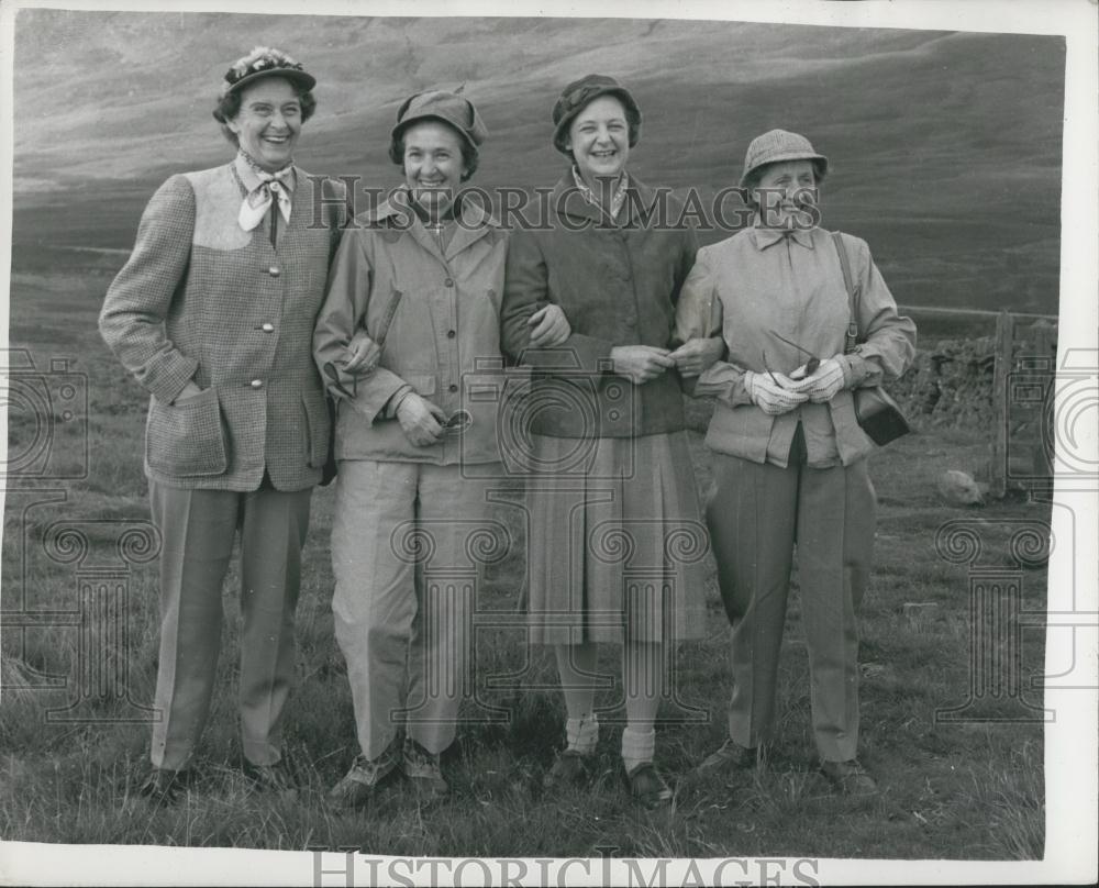 1960 Press Photo Americans take part in Grouse Shoot near Perthshire - Historic Images