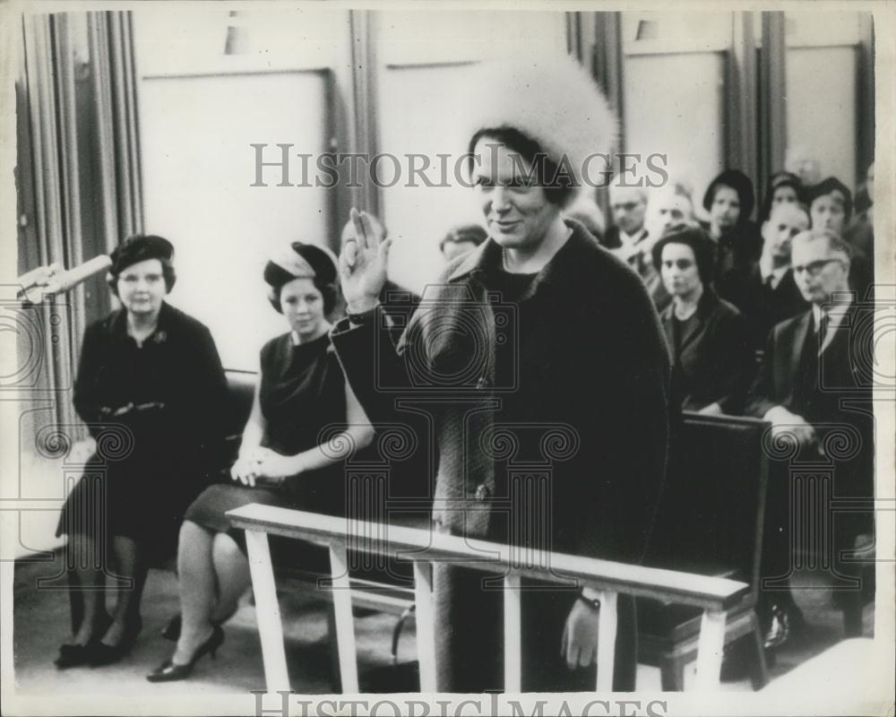 1964 Press Photo Princess Irene Netherlands Queen Juliana Beatrix Utrecht Court - Historic Images