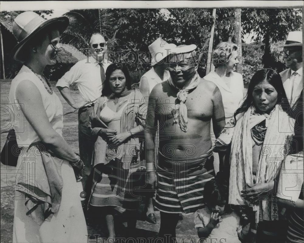 Press Photo Princess Margarethe in Ecuador - Historic Images