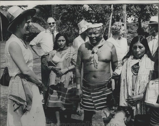 Press Photo Princess Margarethe in Ecuador - Historic Images