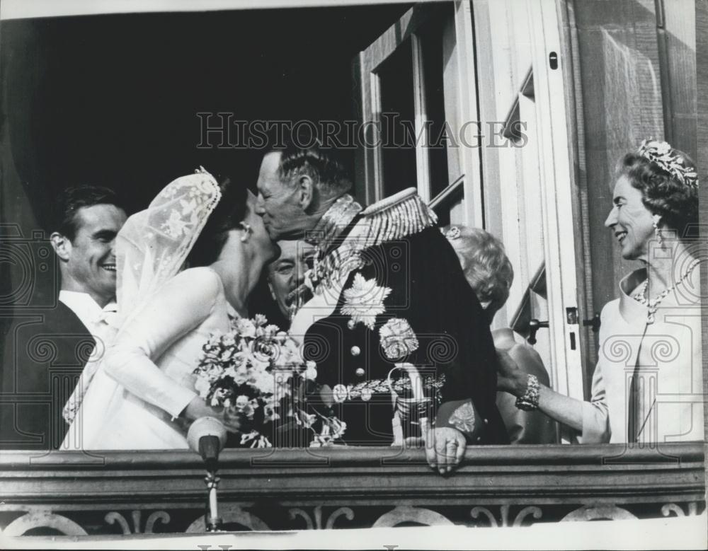 1967 Press Photo Prince Henrik Princess Margarethe wedding Denmark King Frederik - Historic Images
