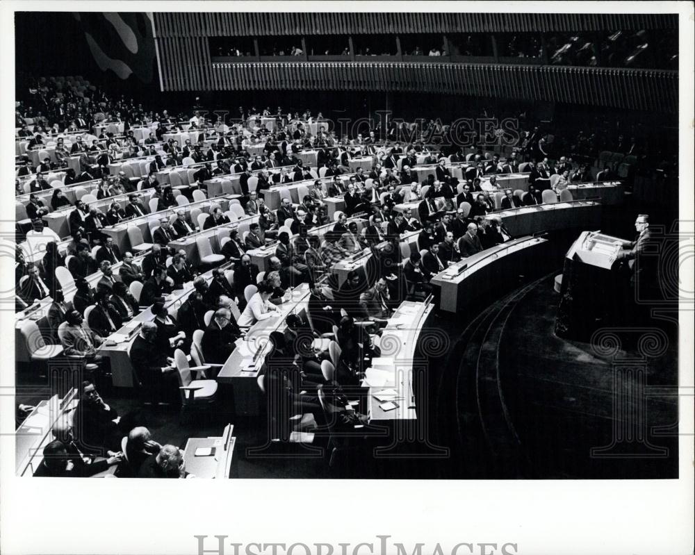 1971 Press Photo The General Assembly of the UN - Historic Images