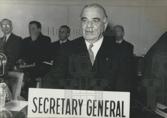 1953 Press Photo Members of NATO Meet In Paris - Historic Images