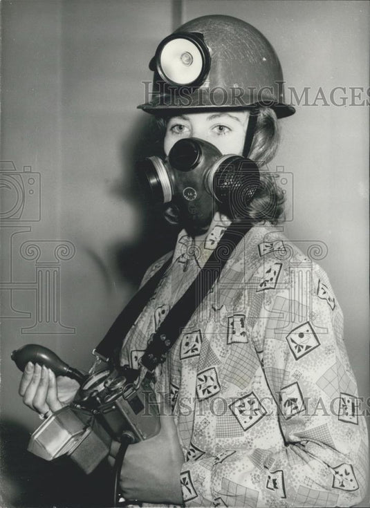 1958 Press Photo Mine Safety Appliances Company show - Historic Images