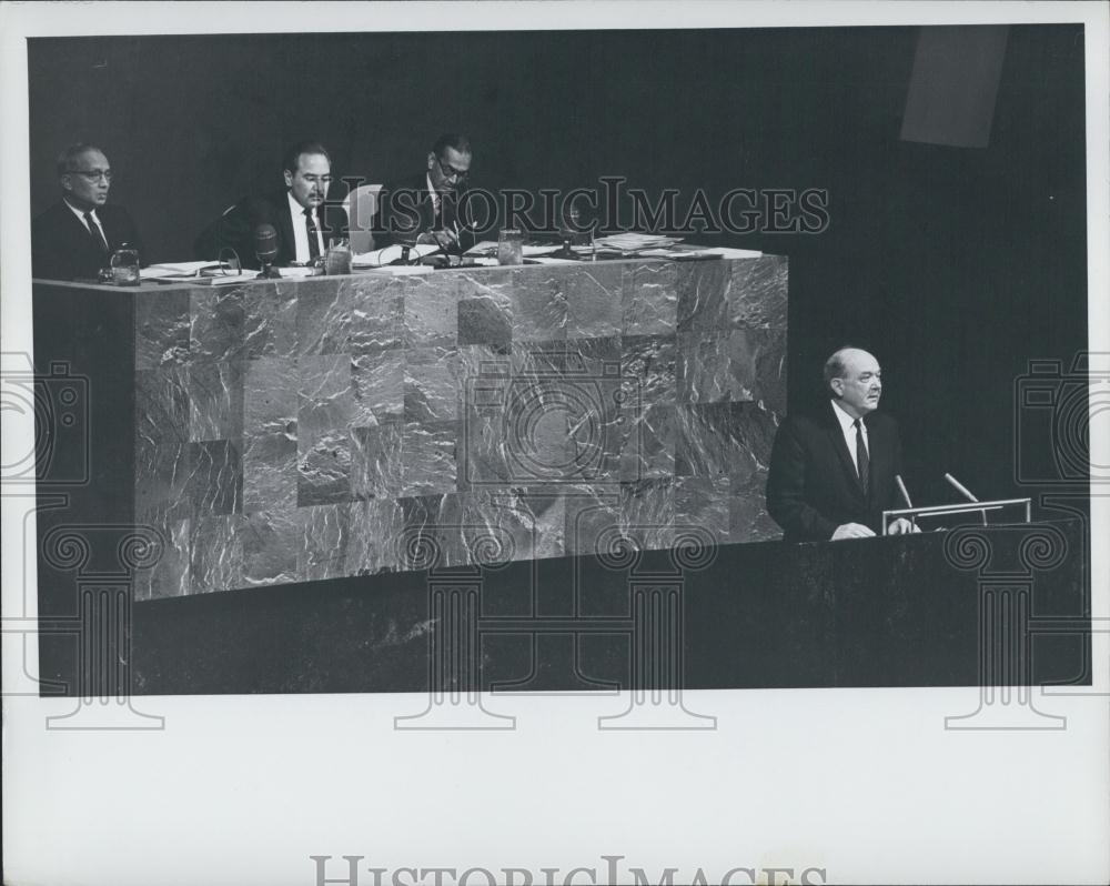 1968 Press Photo United Nations, Dean Rusk - Historic Images