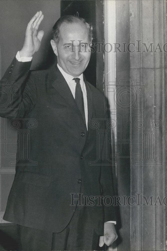 1968 Press Photo Ulster Prime Minister Captain Terrence O'Neill Downing Street - Historic Images