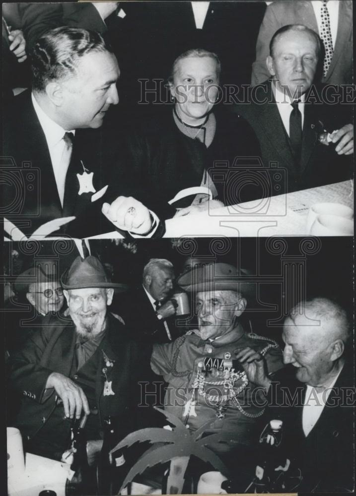 1962 Press Photo Erich Mende, German Free Democratic Party, Julius Espenchied - Historic Images