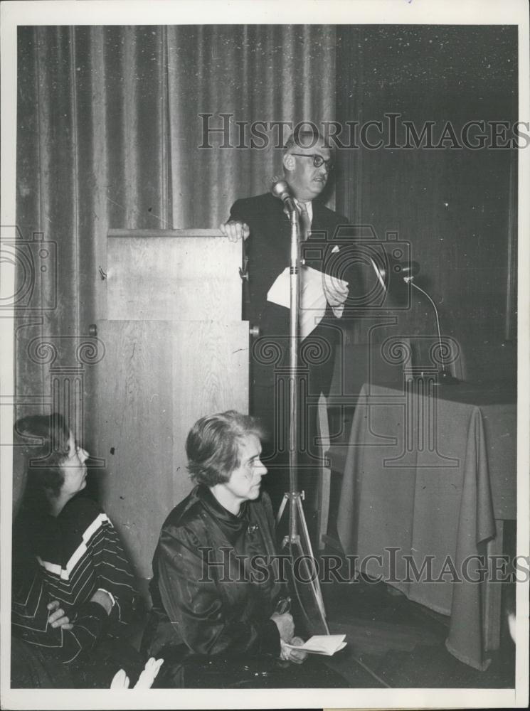 Press Photo Rabbi A.N. Perlman Famous Crystal Night Memorial Remembrance - Historic Images