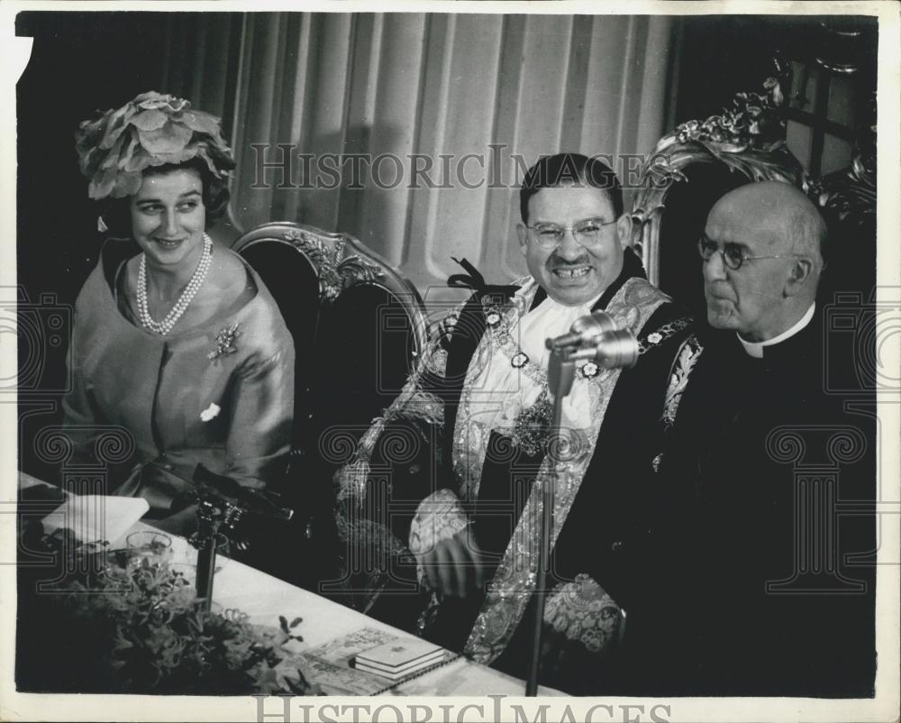 1960 Press Photo Princess Alexandra Honored At City Luncheon Mansion House - Historic Images