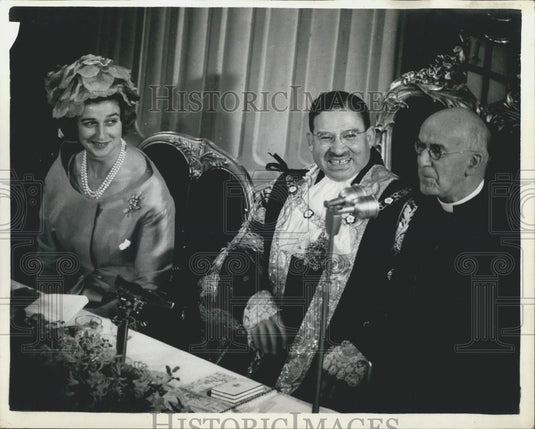 1960 Press Photo Princess Alexandra Honored At City Luncheon Mansion House - Historic Images