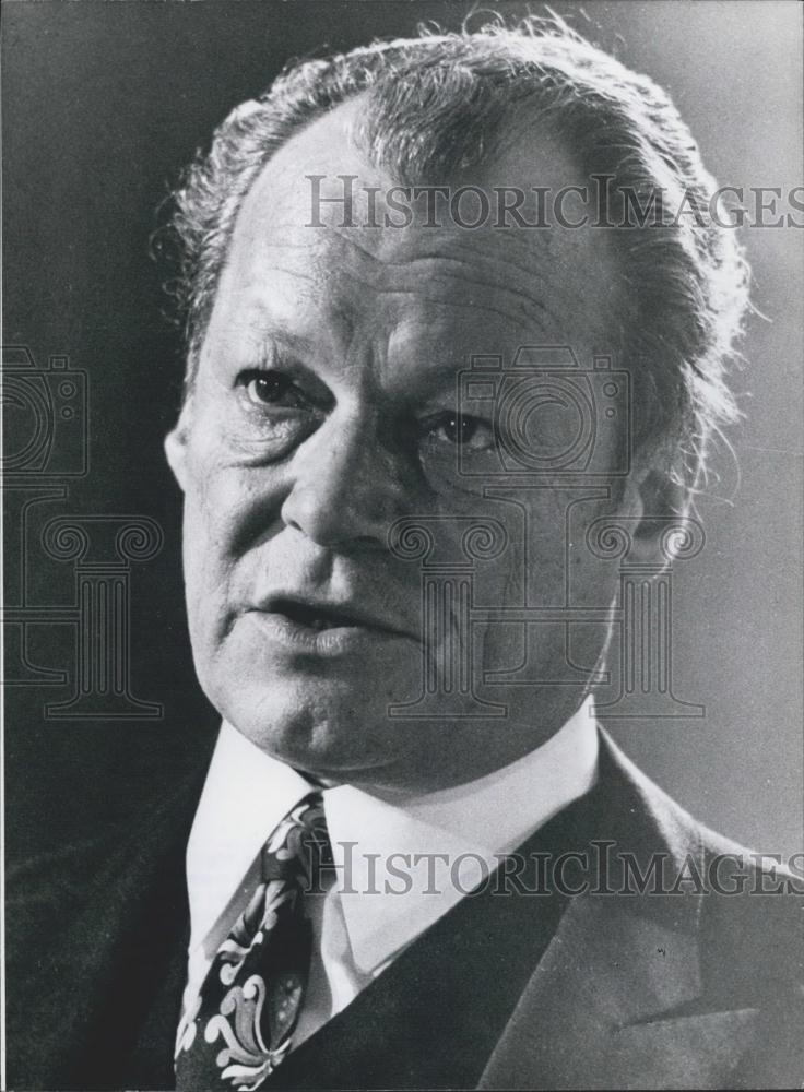 1972 Press Photo West German Chancellor Willy Brandt - Historic Images