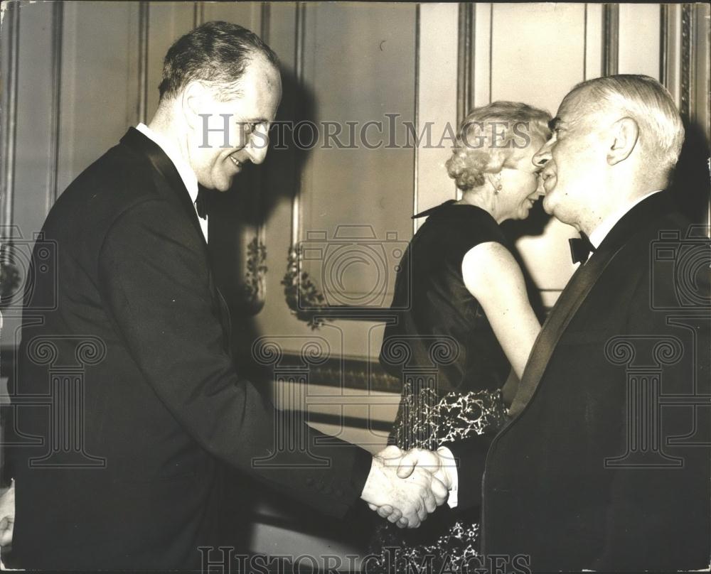 1969 Press Photo Northern Ireland Premier Capt. Terence O&#39;Neil With Foreign Sec. - Historic Images
