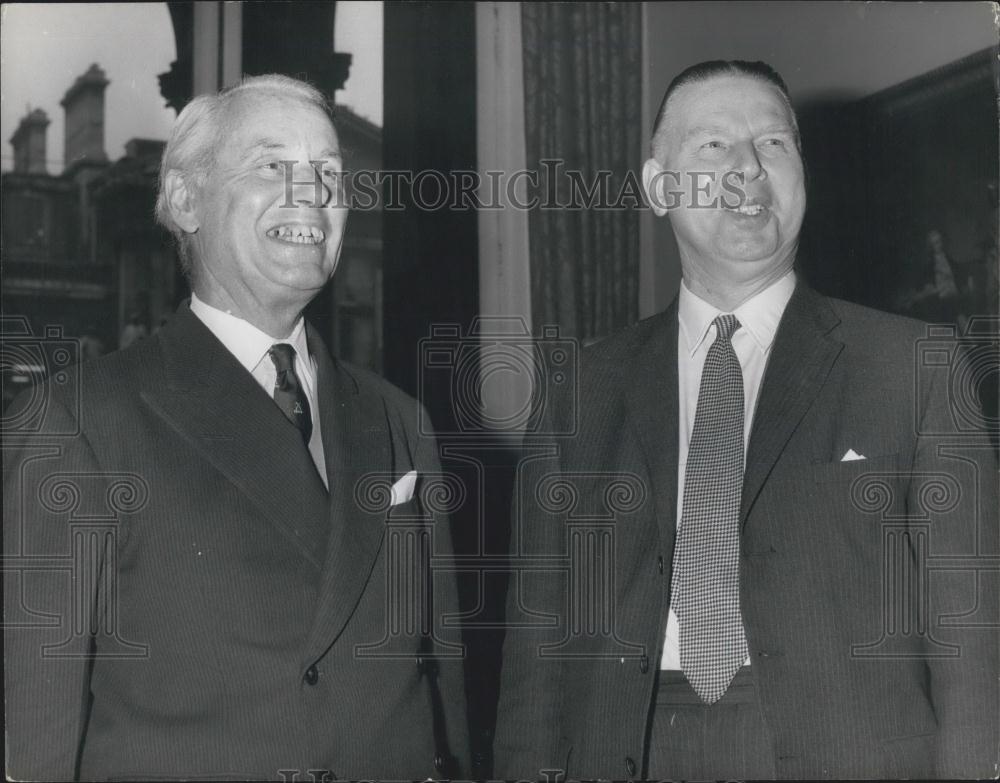 1965 Press Photo New High Commissioner Mr Melcola MacDonald and Arthur Bottomley - Historic Images