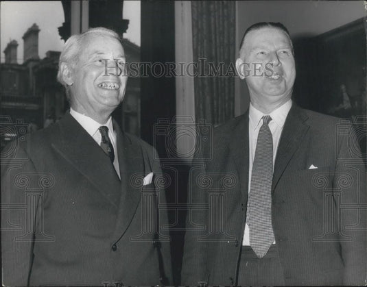 1965 Press Photo New High Commissioner Mr Melcola MacDonald and Arthur Bottomley - Historic Images