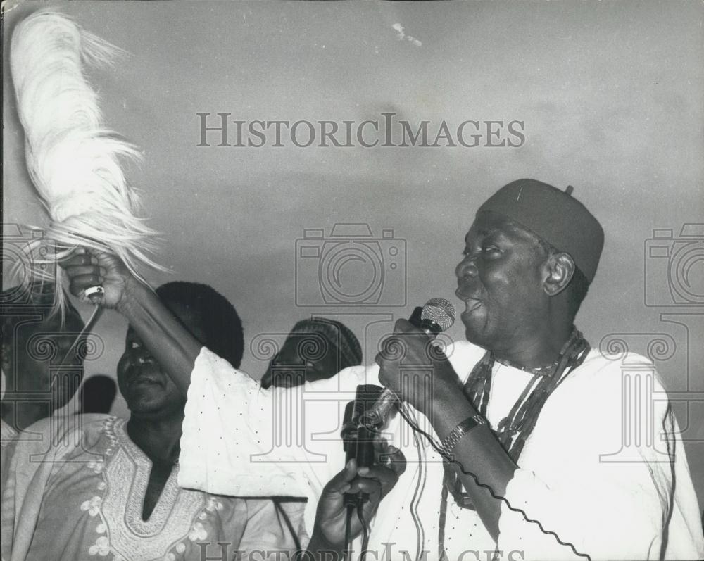 1979 Press Photo Dr. Nnamdi Aizkiwe former President Nigeria return civilian - Historic Images