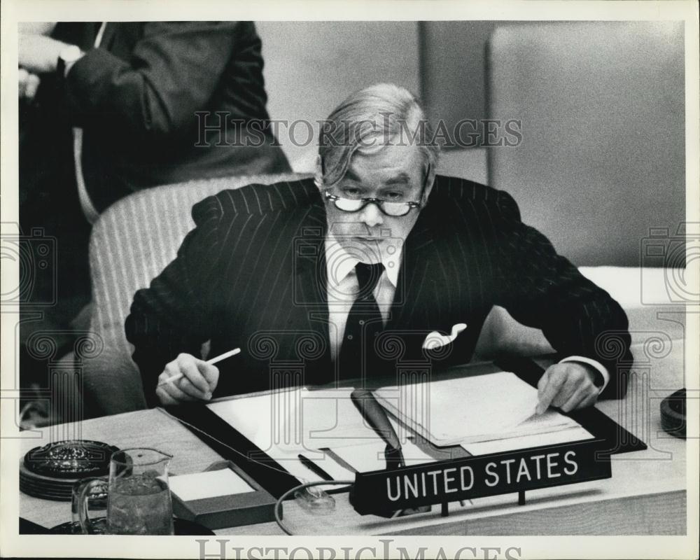 Press Photo American Ambassador United Nations Moynihan - Historic Images