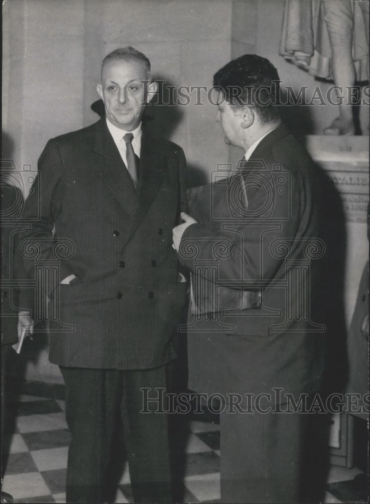 1953 Press Photo Nice Mayor M Medecin, Versailies - Historic Images