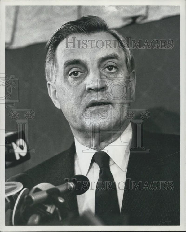 Democratic Presidential Candidate Walter Mondale In New York 1983