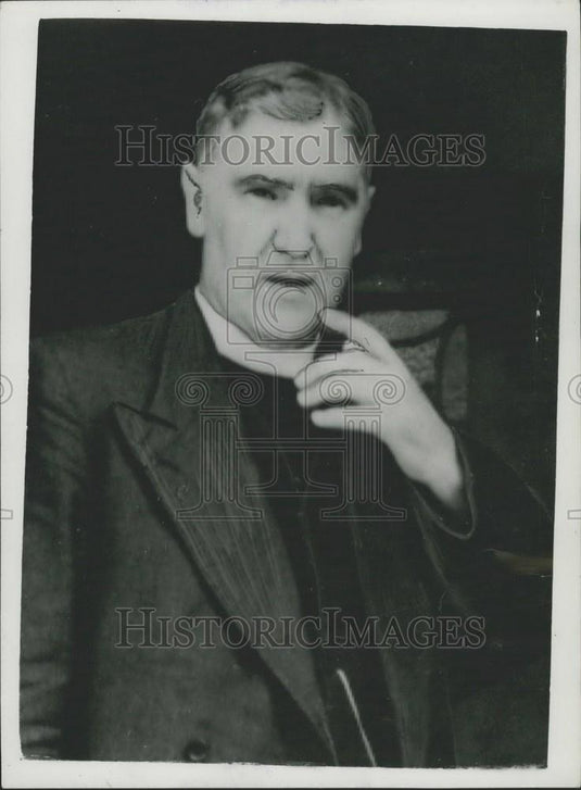 1953 Press Photo Canon Martynellis, Polish Priest, Questioned In Disappearance - Historic Images