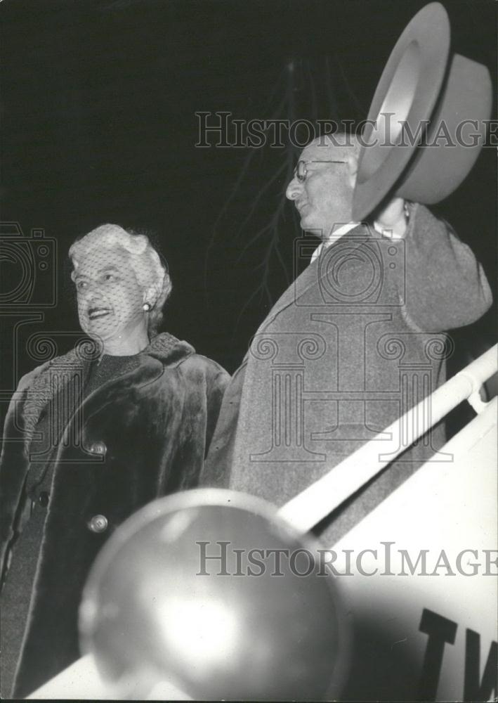 Press Photo US Amb to Italy Mr Zelletbach and his wife, - Historic Images