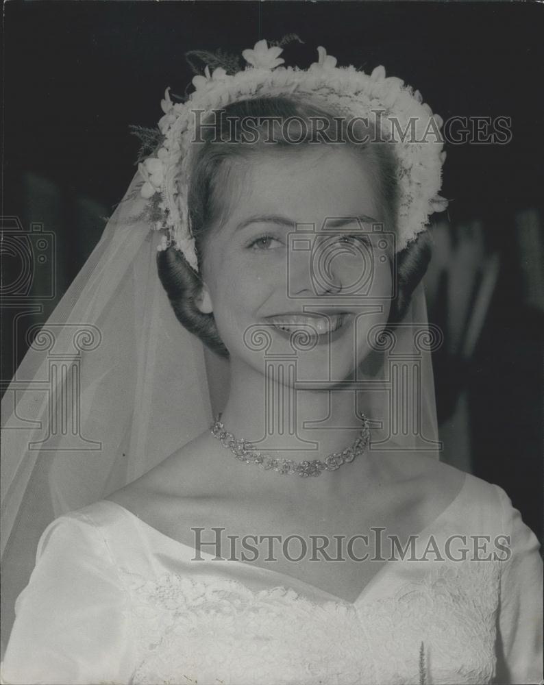 Press Photo Miss Marianna Brita Wachtmeister from Sweden weds Paul Adair - Historic Images