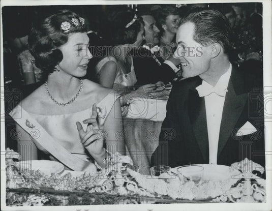 1961 Press Photo Princess Desiree,Sweden & Rudolf Mossabauer ,Nobel in Physics - Historic Images