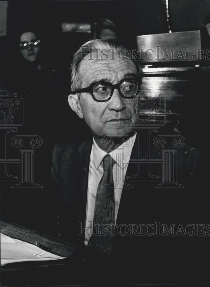 1976 Press Photo Communist Mayor of Rome, Prof. Giulio Carlo Argan - Historic Images