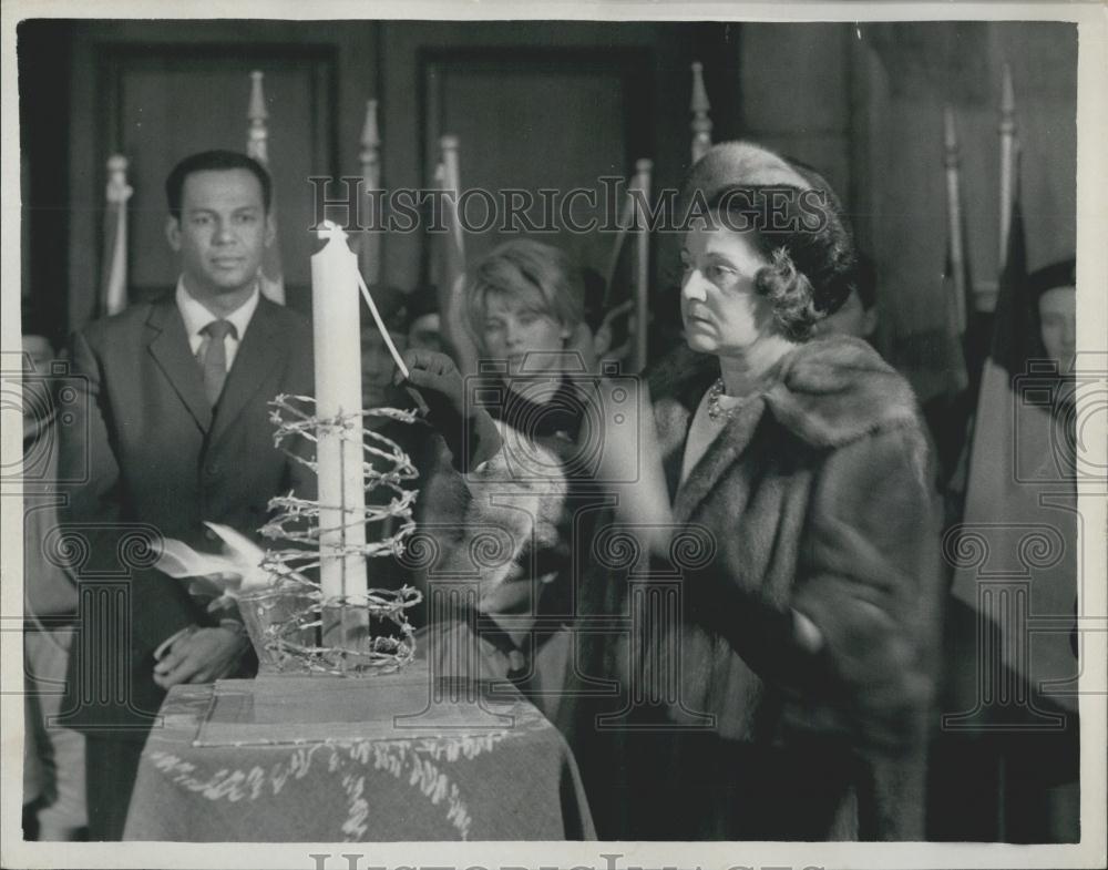 1961 Press Photo United Nations Human Rights Day Held at St. Martins - Historic Images