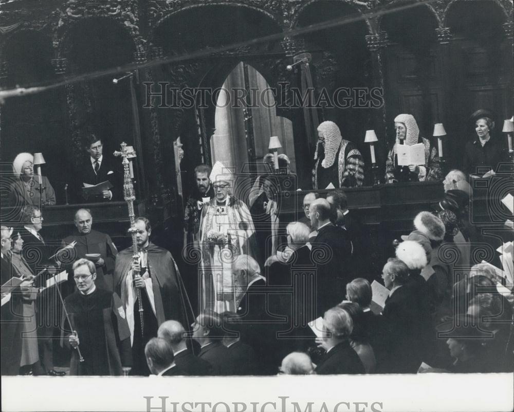 1980 Press Photo Archbishop of Canterbury Robert Runcie - Historic Images