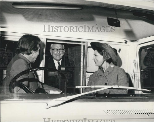 1969 Press Photo Princess Margaret opens Internatinol Caravan and Camping Exhibi - Historic Images