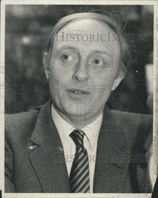 1984 Press Photo British Labor leader Neil Kinnock press conference New York - Historic Images