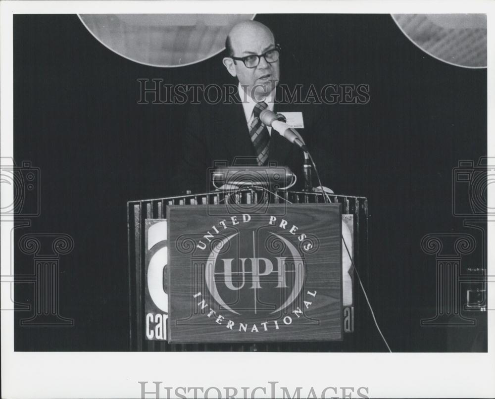 1973 Press Photo UPI Bureau Chief H Danny Davis - Historic Images