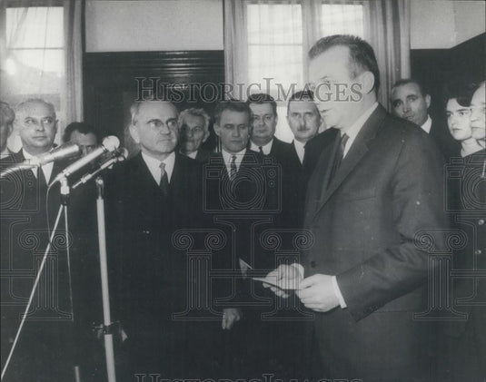 Press Photo Czech Premier, Mr. Josef Lenart - Historic Images