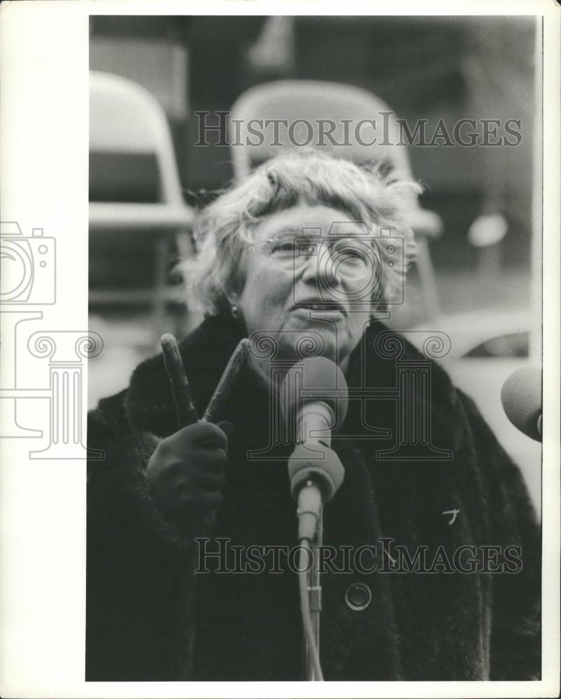 Press Photo Anthropologist Margaret Mead, International Chairwoman, Earth Day - Historic Images